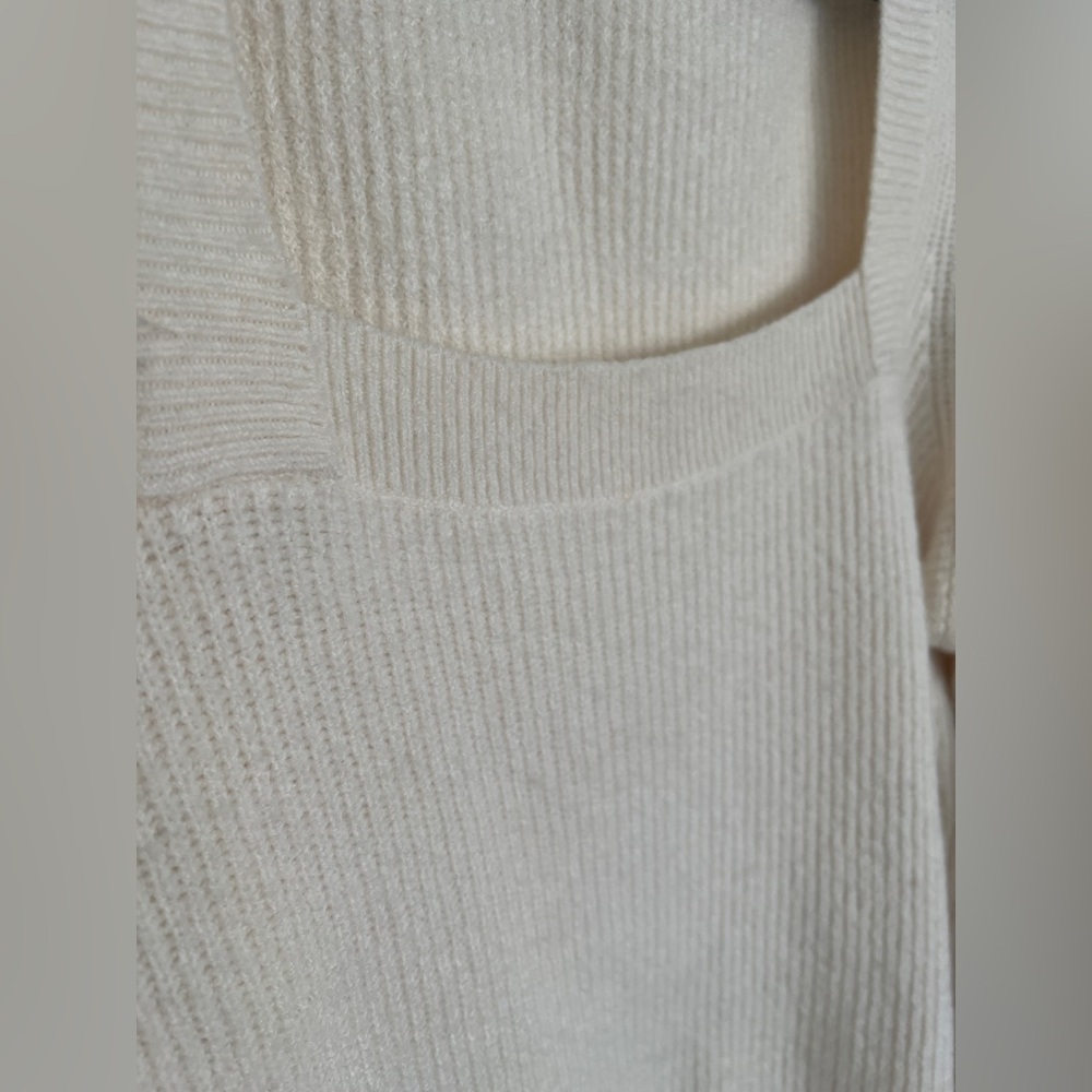 Madewell Women’s Plus Melwood Square-Neck Pullover Sweater 1X Wool Blend - Picture 5 of 10